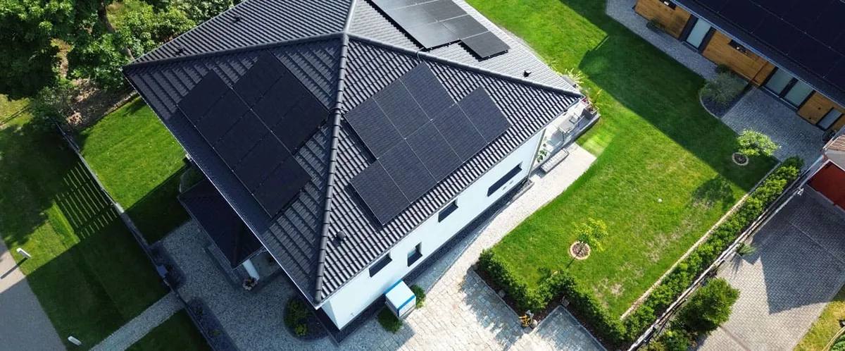 Photovoltaikanlage auf einem Einfamilienhaus