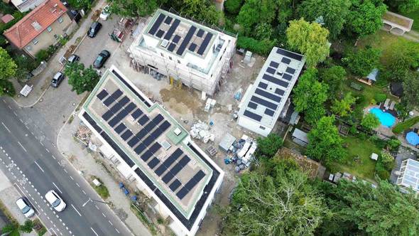 Photovoltaikanlage auf Neubauten